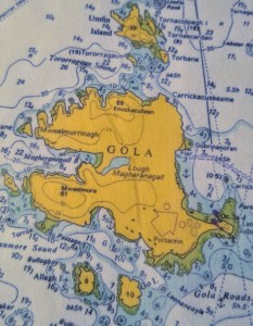 Chart map of Gola Island Donegal